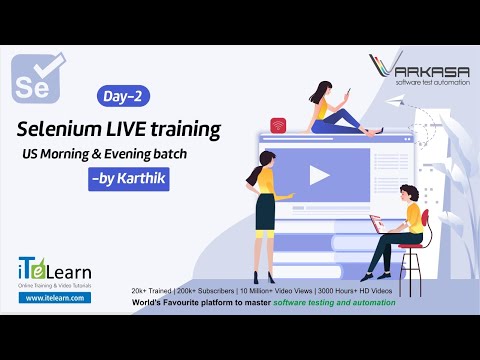 Selenium LIVE training by Karthik Day 02 US morning ... - YouTube