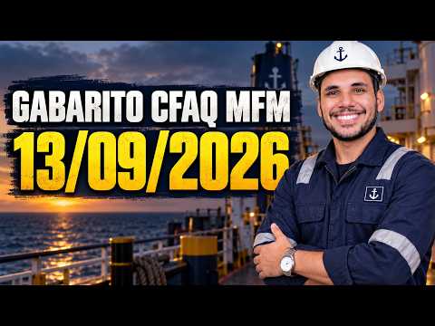 GABARITO PROVA DE MATEMÁTICA CFAQ MFM | MARINHA MERCANTE | 13/09/2026 | Macaé/RJ