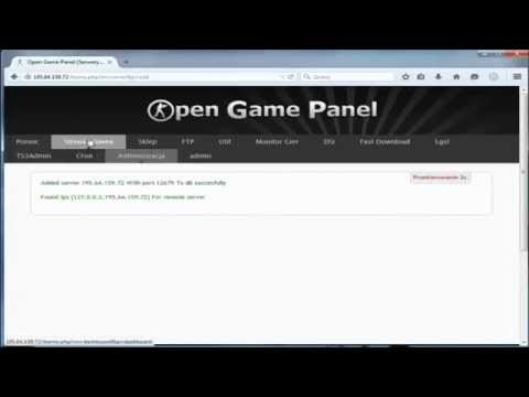 Instalacja i dodanie agenta do panelu Open Game Panel