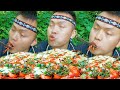 【ASMR MUKBANG】Give the lobster a steam bath and add roasted peppers