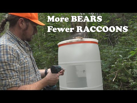 2022 BEAR Hunt - Setting up a barrel bait for black bears