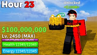 Blox Fruits, Can I Earn 100M in just 24 hrs?