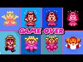 Evolution Of Princess Peach GAME OVER Screens Hacks Edition