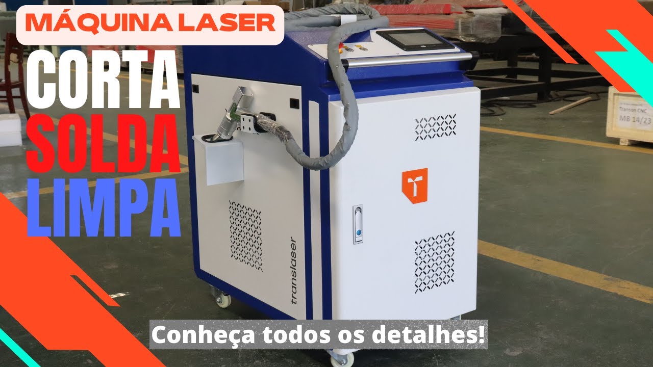 MÁQUINA DE SOLDA CORTE E LIMPEZA A LASER - TODOS OS DETALHES RELEVADOS