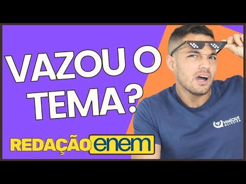 VAZOU O TEMA DO ENEM 2020! | REDAÇÃO ENEM | PROFINHO da REDAÇÃO