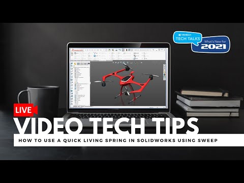 How to Use a Quick Living Spring in SOLIDWORKS Using Sweep