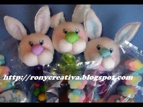 CONEJITO PARA BABY SHOWER (PAPEL CREPE) / PAPER BABY SHOWER BUNNY