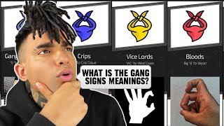 WHAT IS THE MEANING OF GANG SIGNS (LOS ANGELES & CHICAGO GANGS)