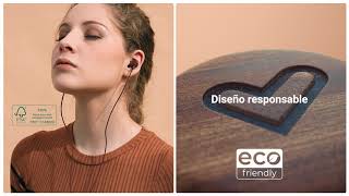 Energy Sistem Auriculares Madera Earphones Eco Walnut wood anuncio