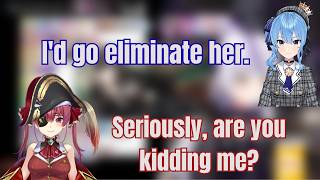 Suisei and Marine's Reaction To La+'s Tier List