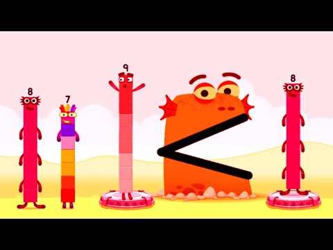 Numberblocks Magic Run Cartoon #1 - Learn Numberblocks  8 7 9 8 - Numberblocks Cartoon Game
