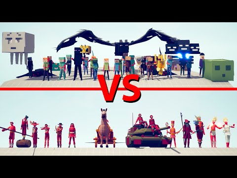 MINECRAFT Team vs LEGACY Team - Totally Accurate Battle Simulator TABS