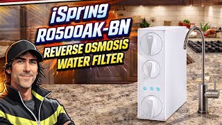 iSpring RO500AK-BN Water Filtration System - high-quality water purification, 500GPD, NSF Certified