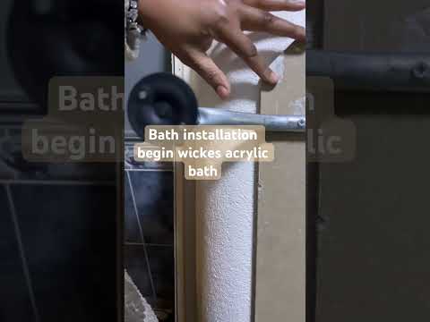 Bath installation begin wickes acrylic bath