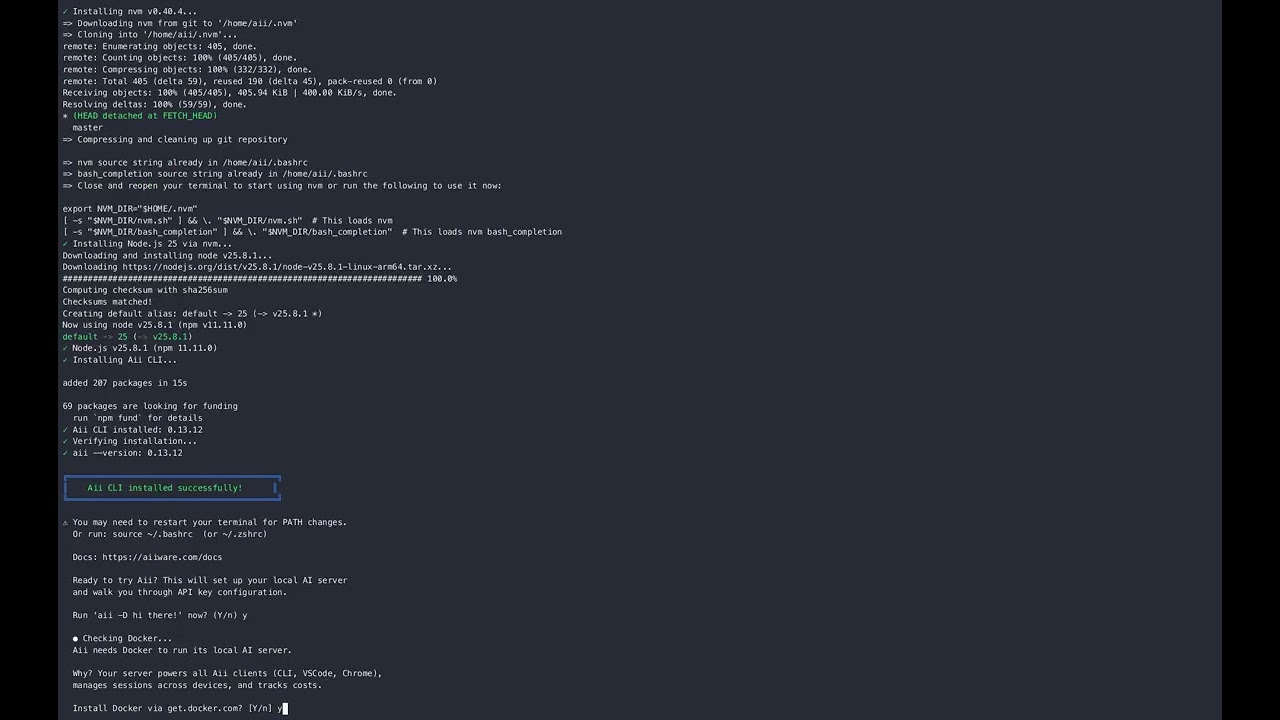 Aii CLI Install Demo