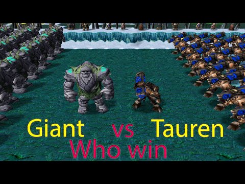 100 Mountain Giants VS 100 Tauren ? Will the Horde or the guardians of nature win? - Warcraft 3