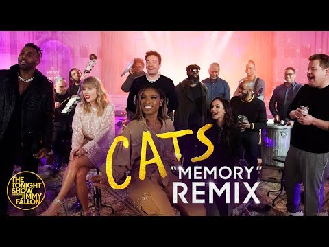 Jimmy Fallon, the Cast of Cats & The Roots Remix "Memory" (Classroom Instruments)