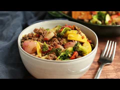 30-Minute Vegetable and Ground Beef Skillet