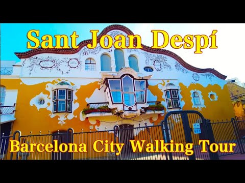 Sant Joan Despí (Barcelona, Catalonia) City Walking tour (Spain) #relaxation