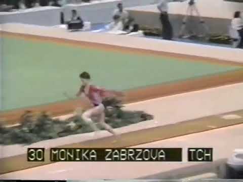 1989 European Championships   Monica Zabrzova CZE VT
