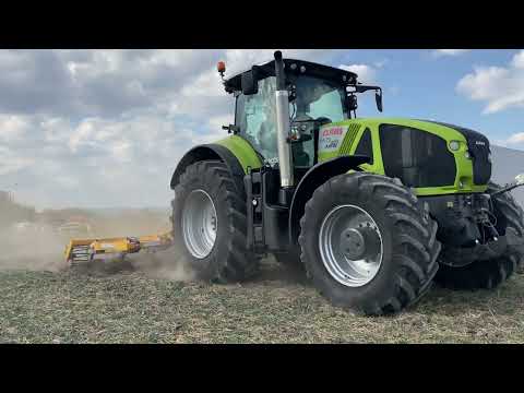 Демонстрация CLAAS AXION 920 CMATIC Чизел GASCON KON