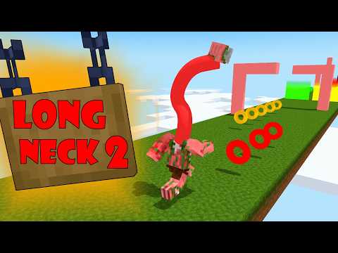 LONG NECK RUN CHALLENGE 2 - Minecraft animation