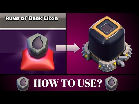 COC | How To Use Rune Of Dark Elixir First Time 🔥🔥🔥