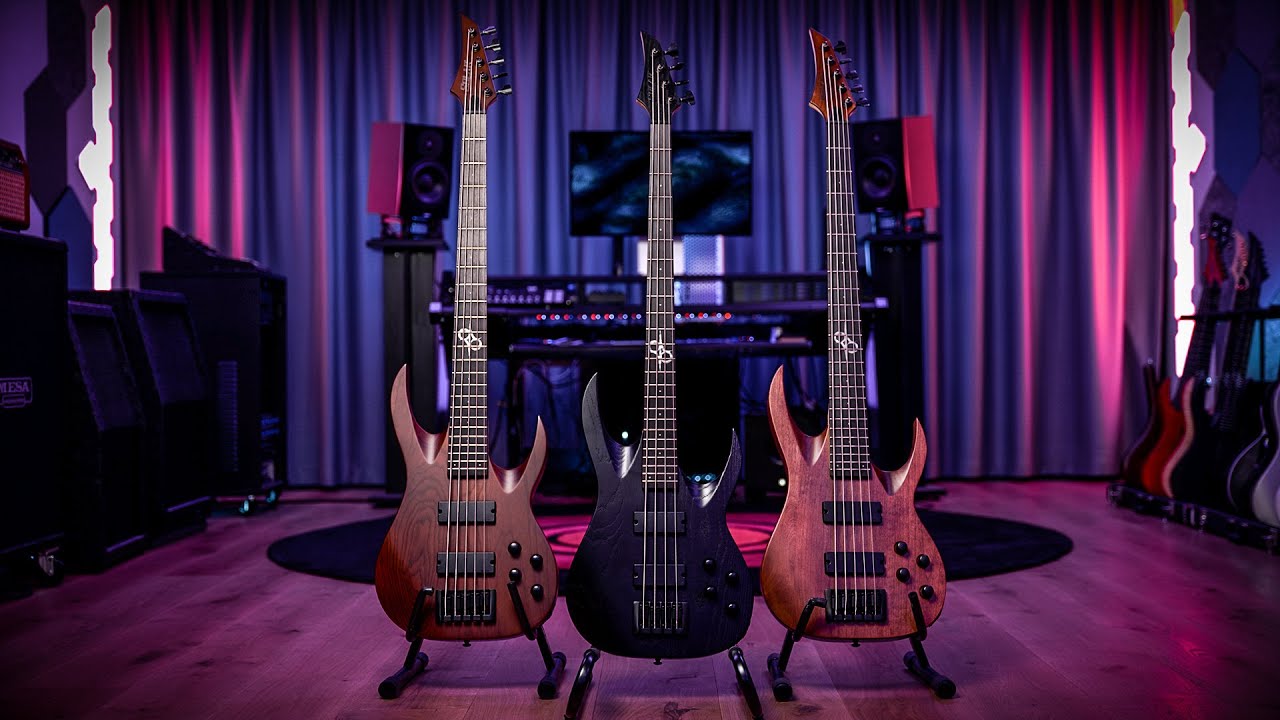 Solar AB2.4BOP LH 4-String Bass Guitar -Black Open Pore Matte - Left Handed