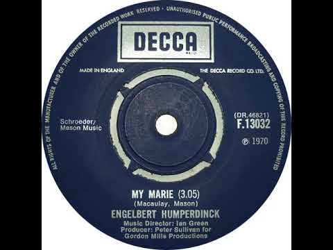 UK New Entry 1970 (108) Engelbert Humperdinck - My Marie