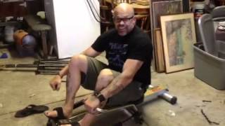 Old-school rowing machine