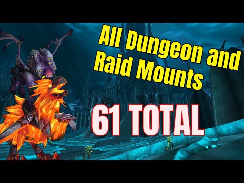 All DUNGEON AND RAID MOUNTS in World of Warcraft --- From Vanilla to the War Within