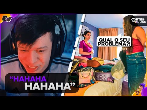 ARUAN REAGE: BR1GUEI COM MINHA AMIGA NA VIAGEM E FUI EMBORA (DANI NOBREGA) - Cortes do Aruan