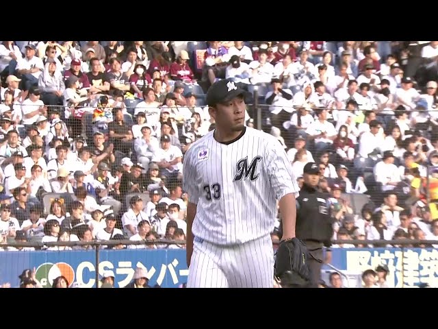 【7回表】好リリーフ!! マリーンズ・八木彬 力強いピッチングで1イニングを3者凡退に抑える!! 2025年5月5日 千葉ロッテマリーンズ 対 東北楽天ゴールデンイーグルス