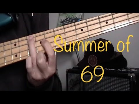 How to Play Summer of 69 on Bass Guitar