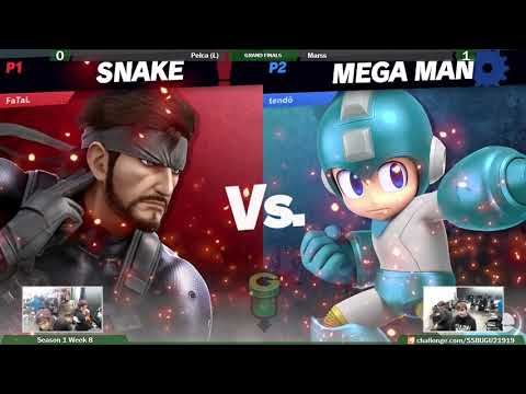 SU@GU 2-19 (Grand Finals): Marss (Mega Man) vs Pelca (Wolf/Snake/Falco)