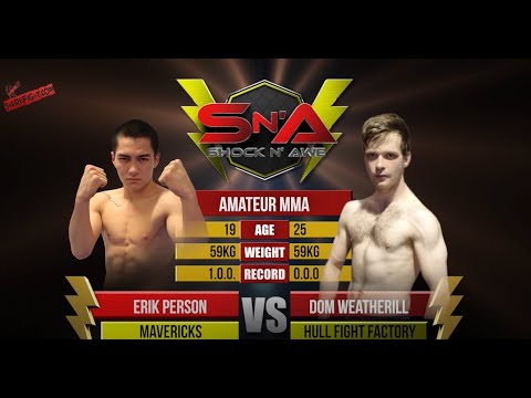 Shock N Awe 32 Amateur Catchweight MMA - Erik Persson vs Dom Weatherill