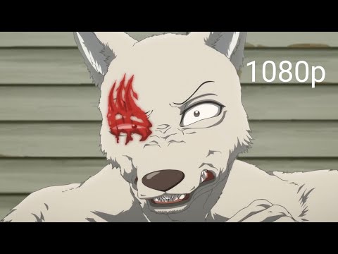 Legosi vs Riz fight part 1 Beastars s2 ep 10 1080p (english sub)