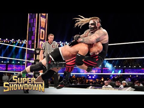 Thumbnail of the video: Goldberg Spears Wyatt 4 times: WWE Super ShowDown 2020 (WWE Network Exclusive)