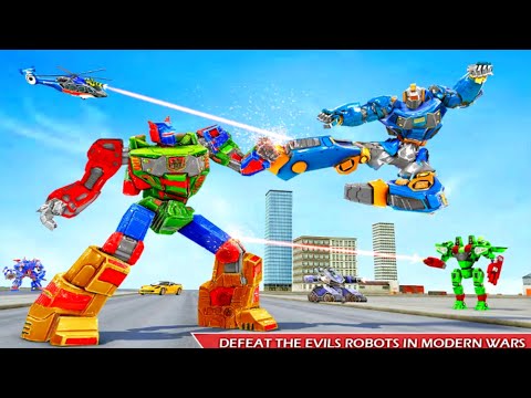 Bus Robot Car Game: Drone Robot Transforming Game - Android Gameplay
