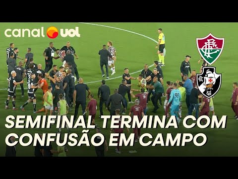 FLUMINENSE X VASCO: SEMIFINAL DA COPA DO BRASIL ACABA COM CONFUSÃO ENTRE JOGADORES