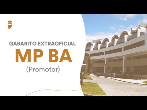 Gabarito Extraoficial - MP BA (Promotor)