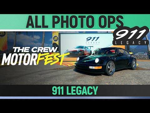 The Crew Motorfest - 911 Views - All 5 Photo Ops - 911 Legacy - Challenge