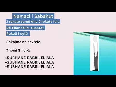 Si falet Namazi i Sabahut | Per fillestare
