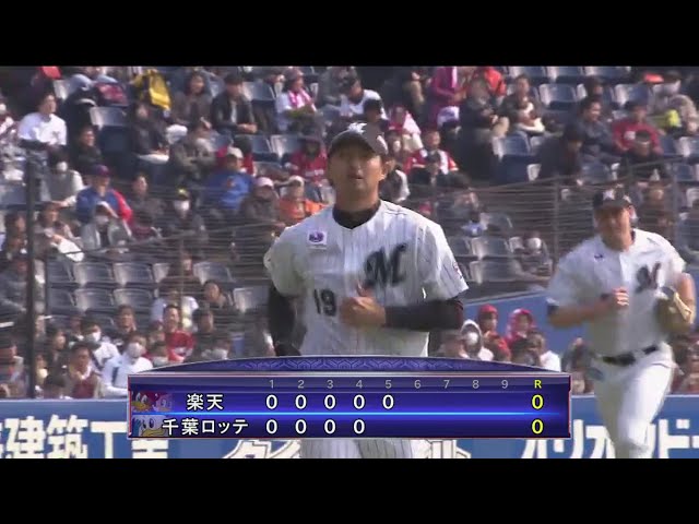【5回表】マリーンズ・唐川がテンポ良く要所を締める投球で無失点に抑える!! 2017/3/19 M-E