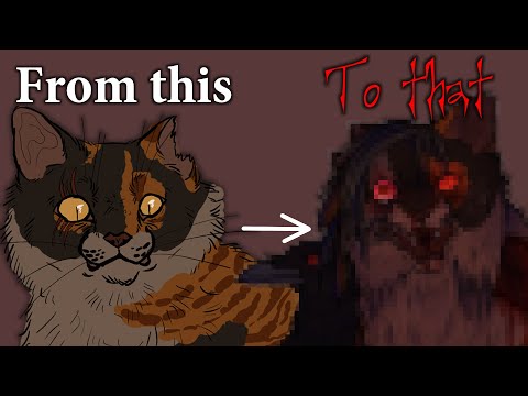 Turning dark forest characters into HORRYFYING MONSTERS (Warrior cats speedpaint+commentary)