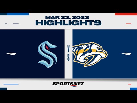 NHL Highlights | Kraken vs. Predators - March 23, 2023