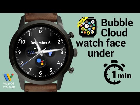 Watch Face Theme Bubble Cloud Video