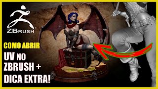 UV Master, como abrir UV usando ZBrush - Tutorial de textura + super dica! 2022