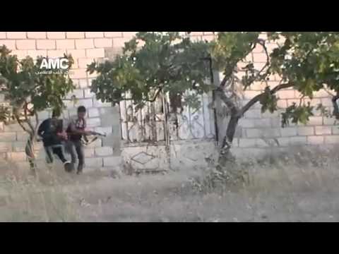 اقتحام  مقرات قوات النظام من قبل لواء رواد الجنوب في عزيزة في حلب