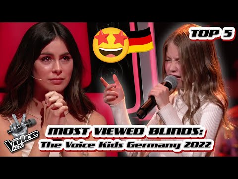 TOP 5 | MOST VIEWED Blind Auditions of 2022 (so far): Germany 🇩🇪 | The Voice Kids